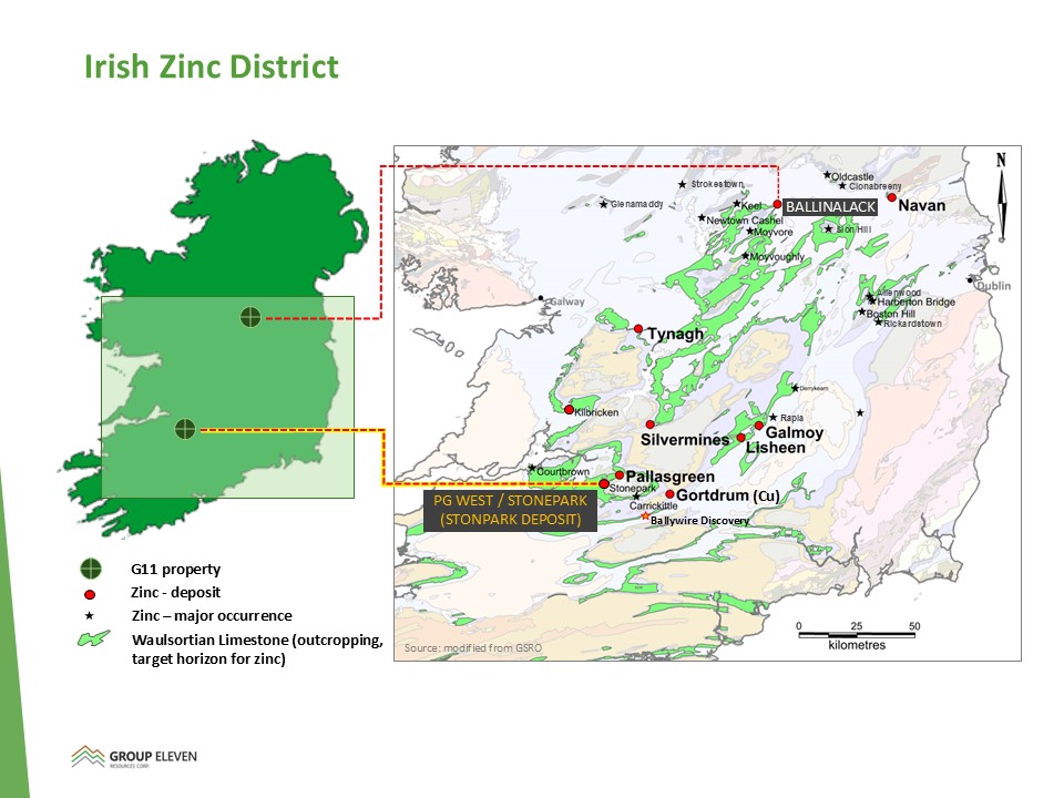 Project location map of the Stonepark Project, County Limerick, Ireland