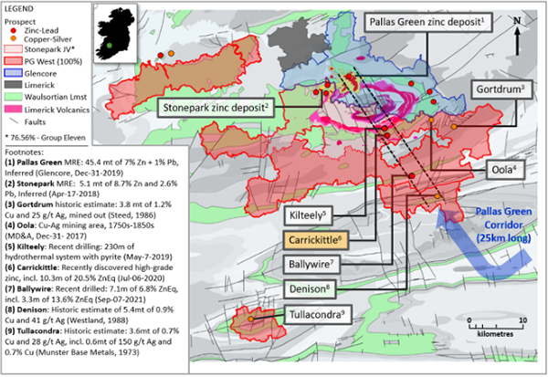 Exhibit 4. Location of Carrickittle Prospect at the Company’s 100%-owned PG West Project, Ireland