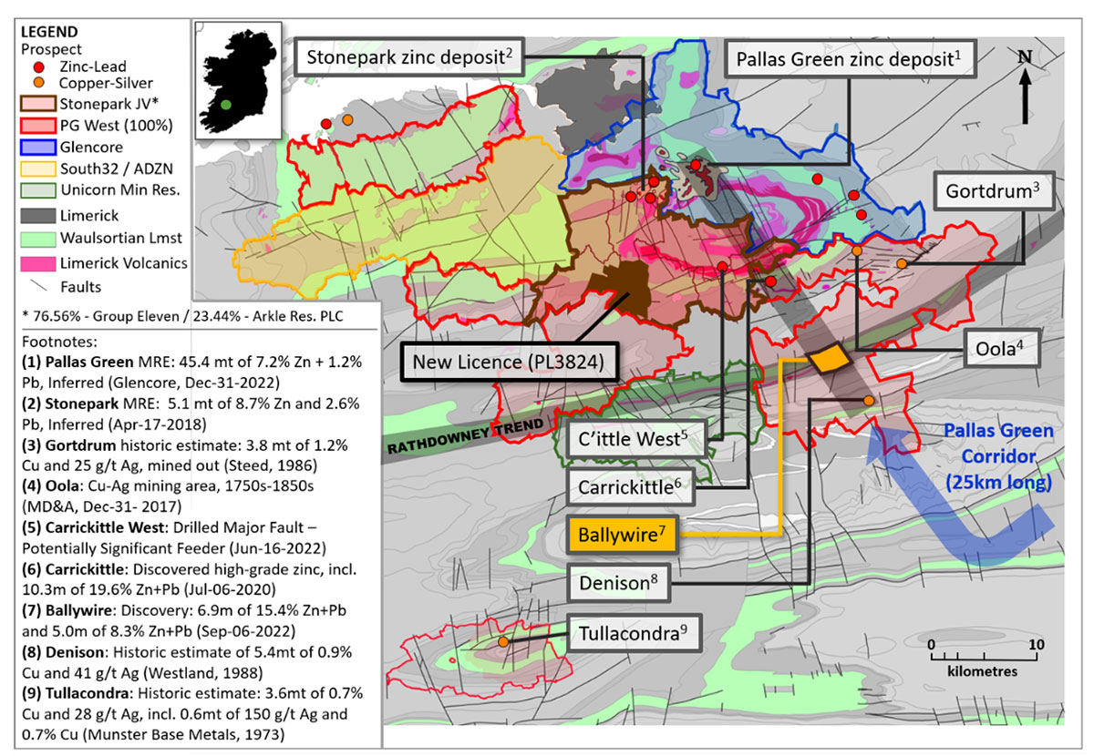 Exhibit 6. Regional Map of PG West (100% Interest) and Stonepark (76.56% Interest) Projects